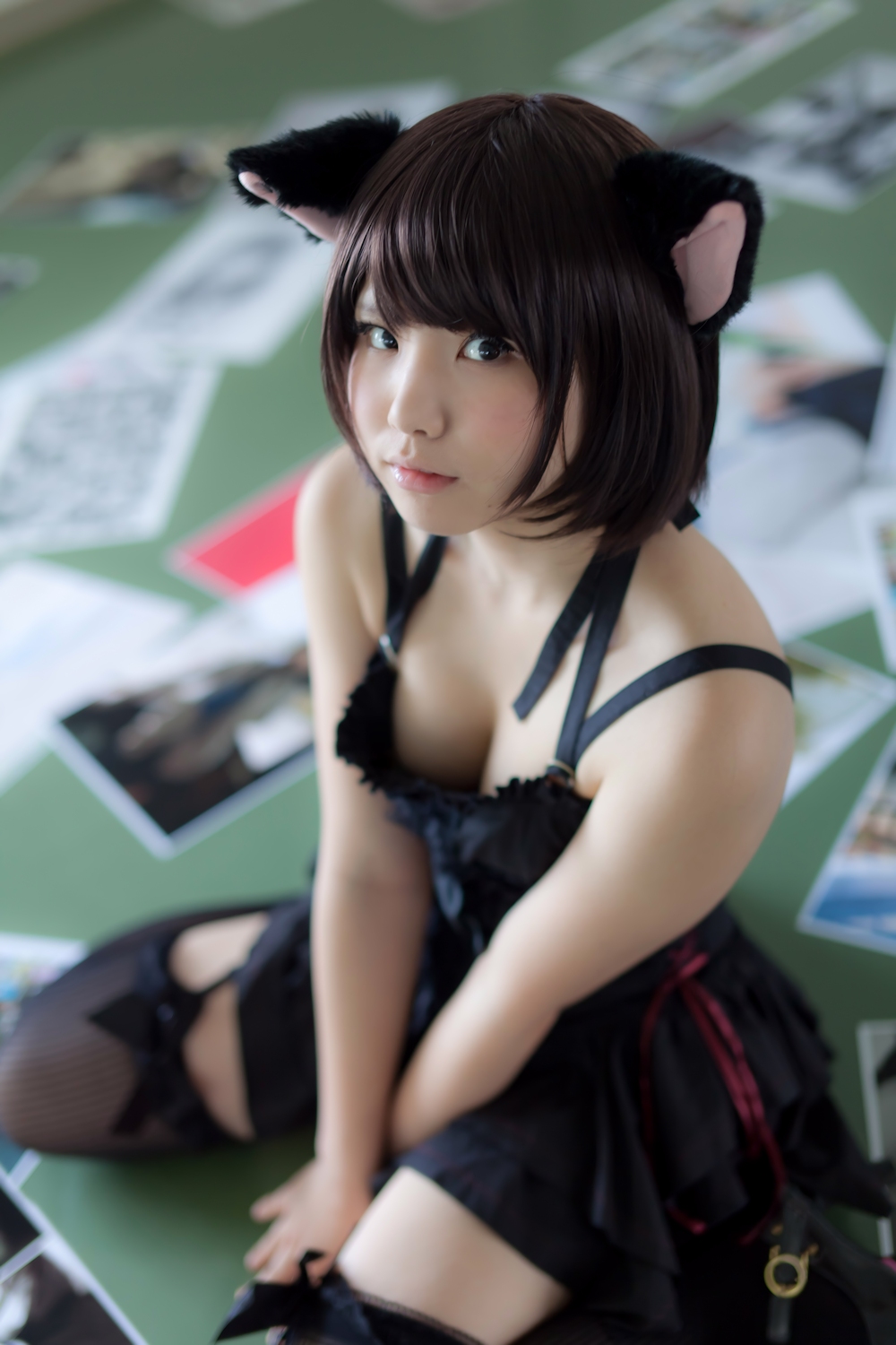 [enako] [enacat black] black silk cat girl(65)